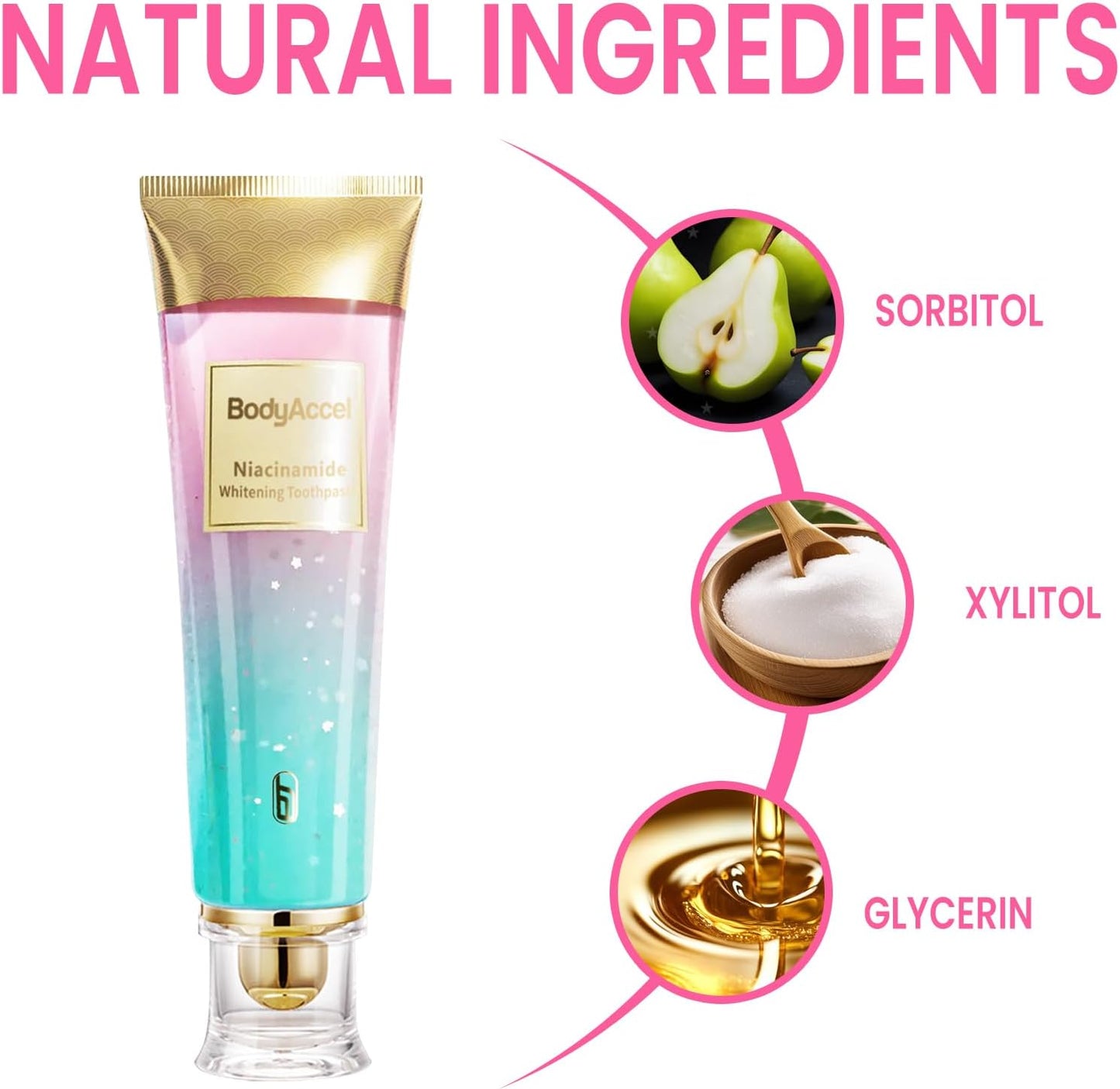 BodyAccel Niacinamide Whitening Toothpaste